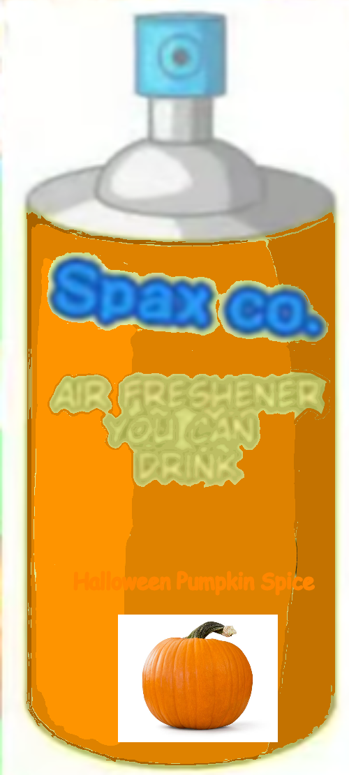 Air Freshener You Can Drink - Halloween Pumpkin Spice Blank Meme Template