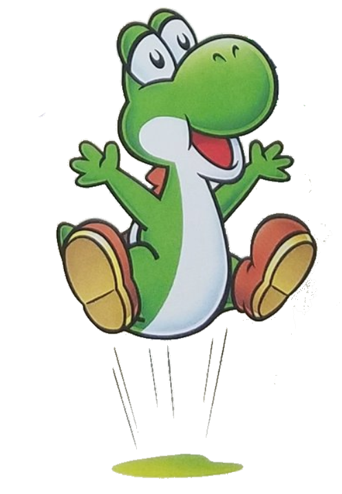 Green Yoshi Jumping Blank Meme Template