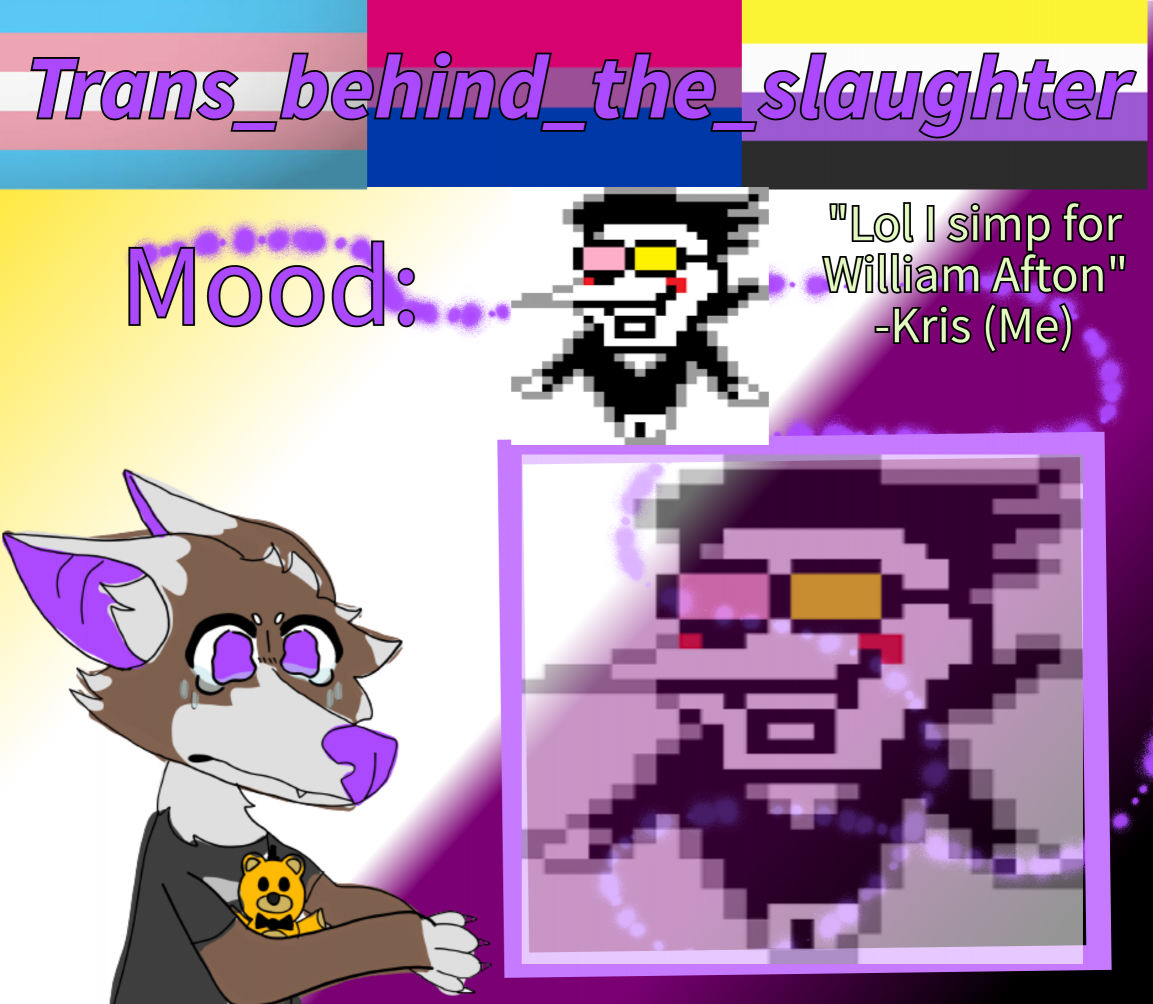Trans_behind_the_slaughter's announcement template Blank Meme Template