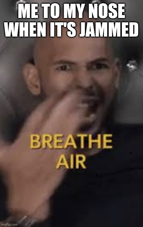 My nose | ME TO MY NOSE WHEN IT'S JAMMED | image tagged in andrew tate on diwali,andrew tate,spring,allergy,memes | made w/ Imgflip meme maker