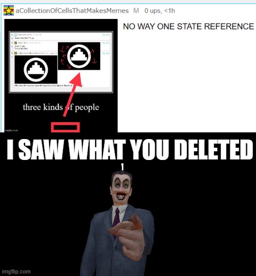 I SAW WHAT YOU DELETED | made w/ Imgflip meme maker