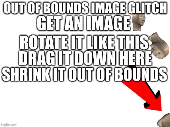 OOB glitch | image tagged in repost | made w/ Imgflip meme maker