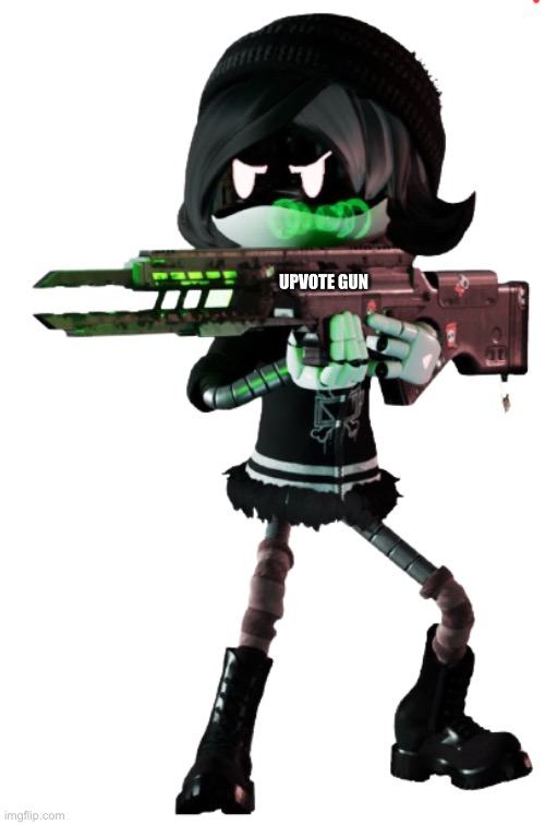 Uzi Doorman | UPVOTE GUN | image tagged in uzi doorman | made w/ Imgflip meme maker