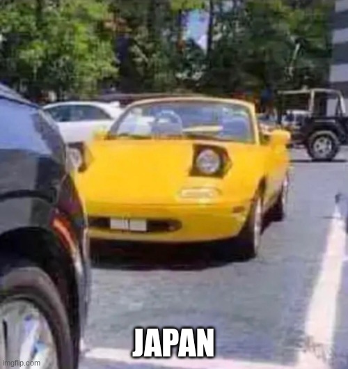 Nerd car | JAPAN | image tagged in nerd car | made w/ Imgflip meme maker