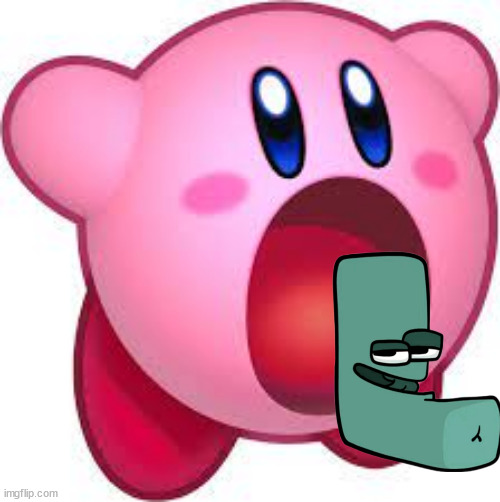 kirby sucking | image tagged in kirby sucking | made w/ Imgflip meme maker