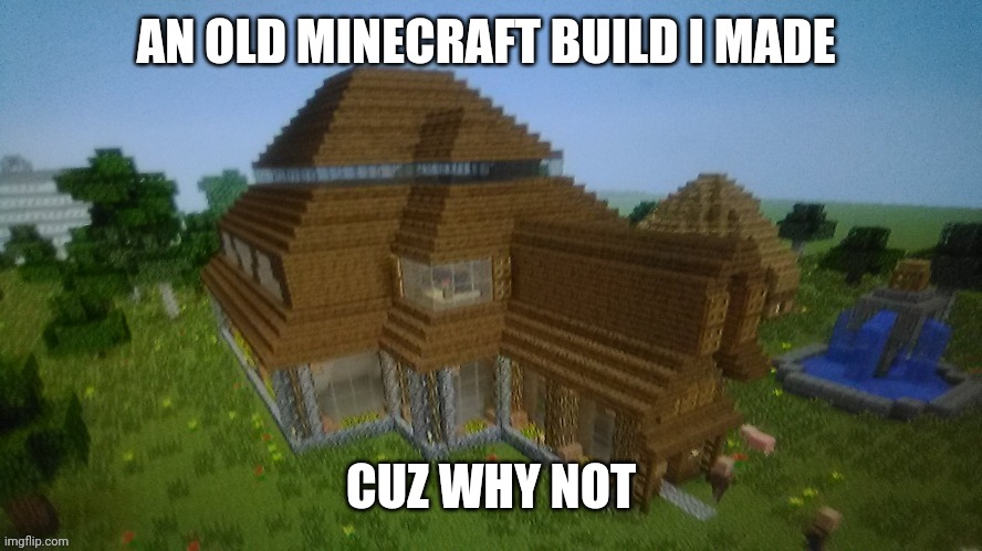 AN OLD MINECRAFT BUILD I MADE; CUZ WHY NOT | made w/ Imgflip meme maker