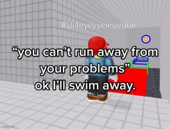 just swim frfr | made w/ Imgflip meme maker