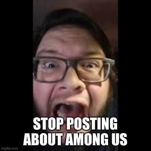 STOP. POSTING. ABOUT AMONG US | STOP POSTING ABOUT AMONG US | image tagged in stop posting about among us | made w/ Imgflip meme maker