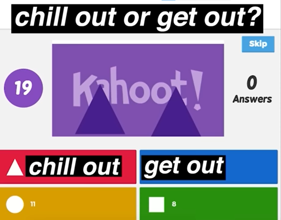 Chill out or Get out Blank Meme Template