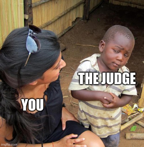 3rd World Sceptical Child | THE JUDGE YOU | image tagged in 3rd world sceptical child | made w/ Imgflip meme maker