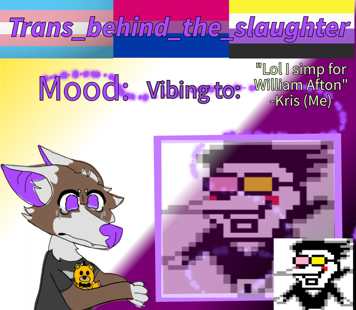 Trans_behind_the_slaughter's announcement template REAL Blank Meme Template