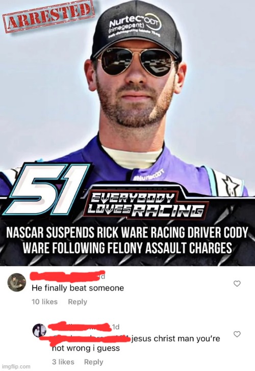 Cursed_NASCAR | image tagged in cursed,comments,funny | made w/ Imgflip meme maker