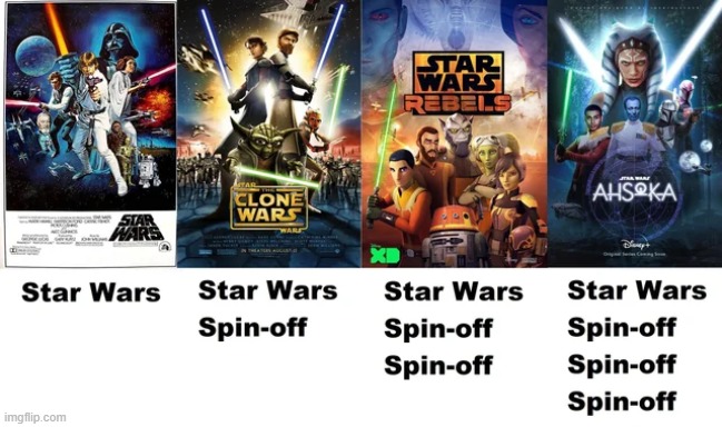 I'll try spin-offs, that's a neat trick! | image tagged in star wars,memes,funny | made w/ Imgflip meme maker