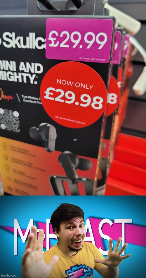 Reduced by one penny! Wow | image tagged in fake mrbeast,you had one job,memes,funny | made w/ Imgflip meme maker