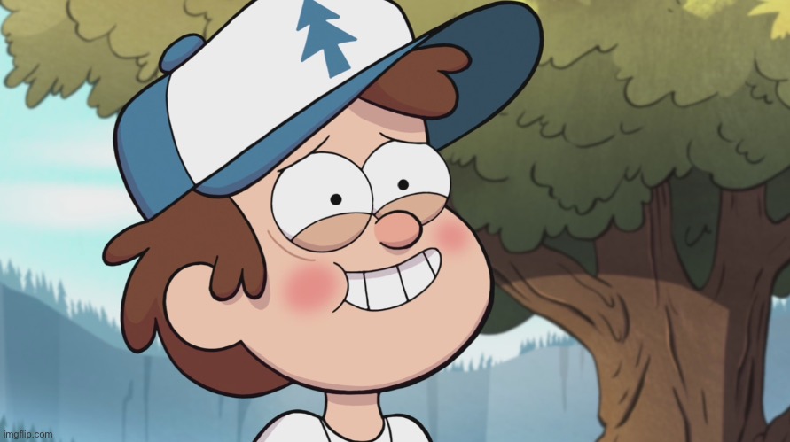 Dipper Blushing | image tagged in dipper blushing | made w/ Imgflip meme maker