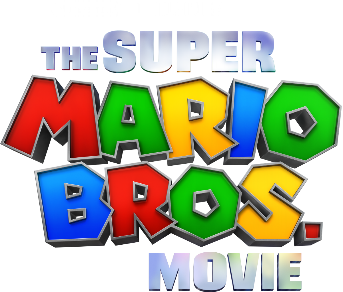 High Quality The Super Mario Bros movie logo Blank Meme Template