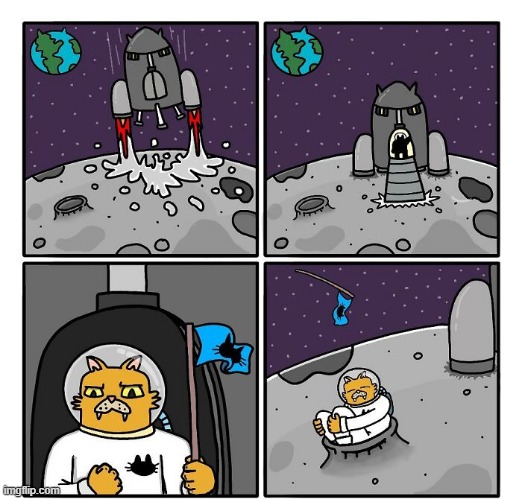 Kitty Space | image tagged in comics | made w/ Imgflip meme maker