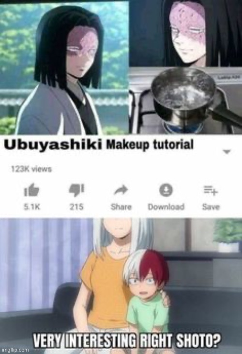 Credit to whoever made this, but still I don’t  whether to laugh or not | image tagged in my hero academia,demon slayer,anime meme,boku no hero academia | made w/ Imgflip meme maker