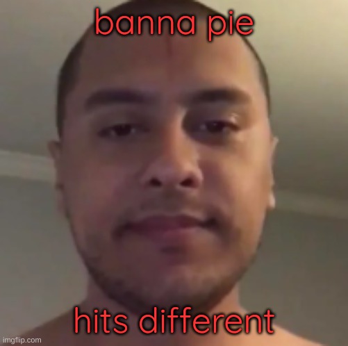 my reaction to that information | banna pie; hits different | image tagged in my reaction to that information | made w/ Imgflip meme maker