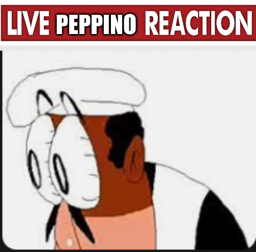 live peppino reaction Blank Meme Template