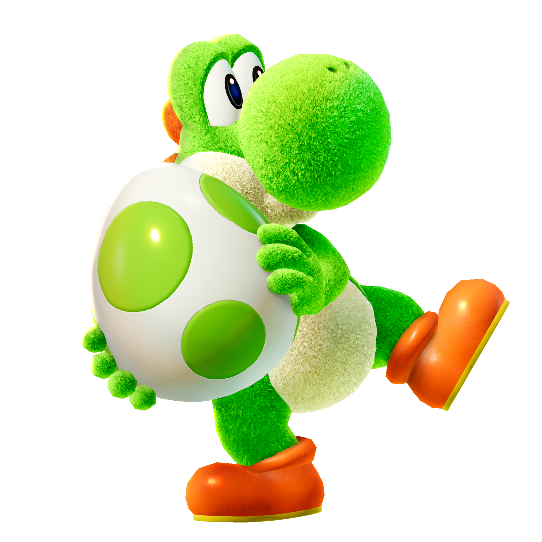 Green Yoshi with Egg Blank Meme Template