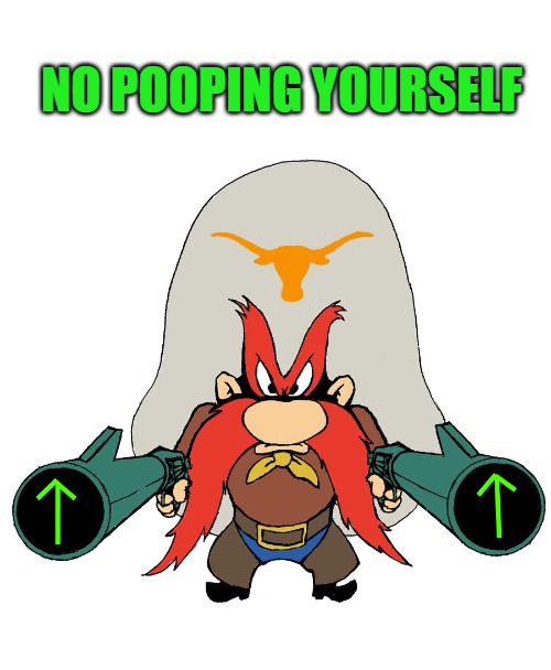NO POOPING YOURSELF | image tagged in sam | made w/ Imgflip meme maker