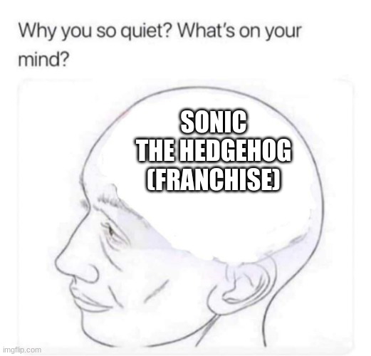 What's on your mind? | SONIC THE HEDGEHOG (FRANCHISE) | image tagged in what's on your mind | made w/ Imgflip meme maker