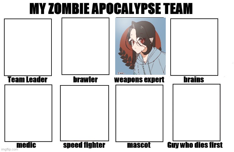 Oc stella | image tagged in my zombie apocalypse team,stella | made w/ Imgflip meme maker