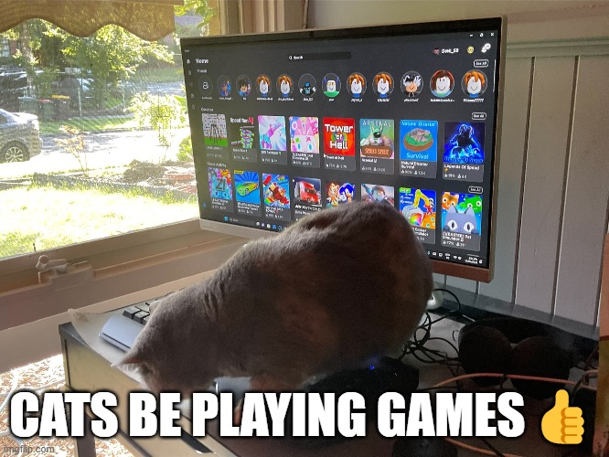 CATS R COOL BRUH U SUS | CATS BE PLAYING GAMES👍 | made w/ Imgflip meme maker