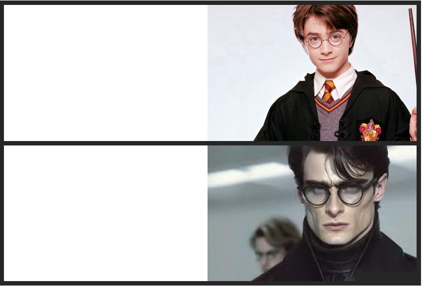 harry potter balenciaga Blank Meme Template