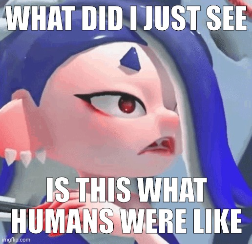WHAT DID I JUST SEE IS THIS WHAT HUMANS WERE LIKE | made w/ Imgflip meme maker