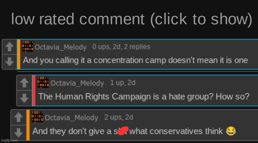 I think Low Rated Comments are mostly coming from politics stream... | image tagged in low rated comment,imgflip,memes | made w/ Imgflip meme maker