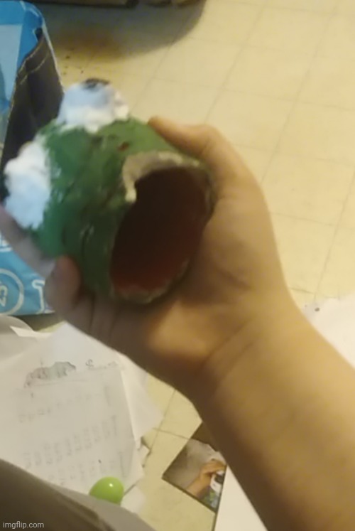 ik theres a mess but IT WAS SUPPOSED TO BE KERMIT I MADE IT IN SEVENTH GRADE AND ITS BROKE NOW | made w/ Imgflip meme maker