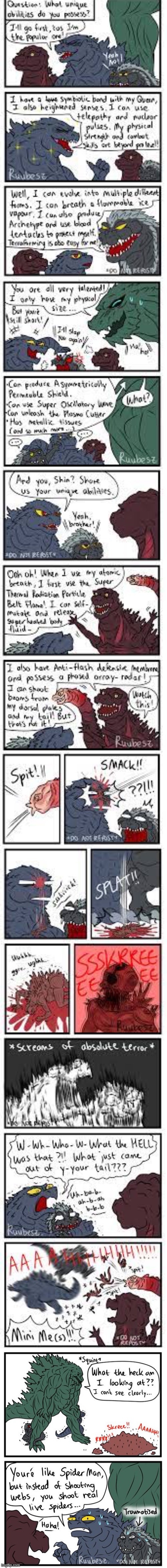Sorry for low quality | image tagged in godzilla,comics/cartoons,comics | made w/ Imgflip meme maker