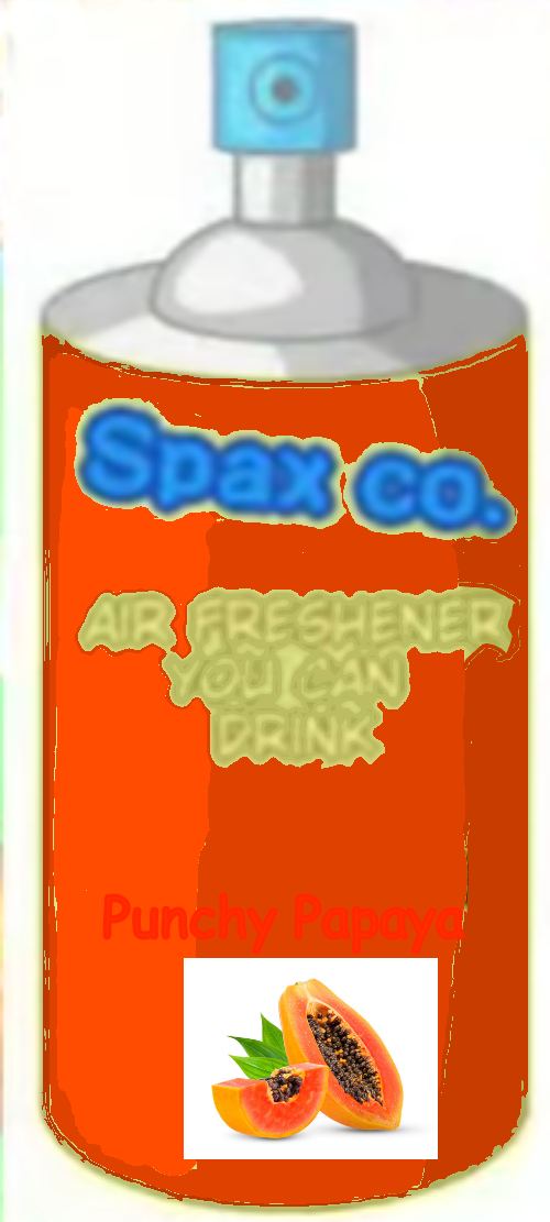 Air Freshener you can drink - Punchy Papaya Blank Meme Template