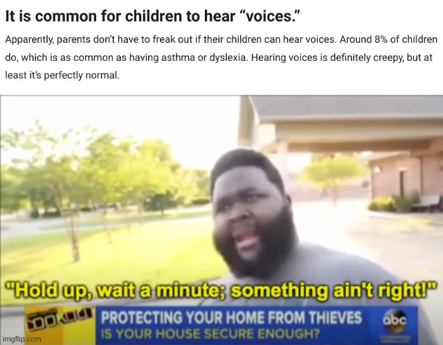 I'm the voices in your closet | image tagged in hold up wait a minute something aint right,why are you reading this,you,should be in school | made w/ Imgflip meme maker