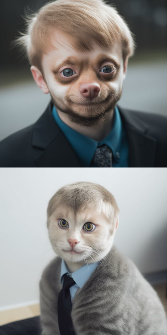 High Quality dog-cat-business Blank Meme Template