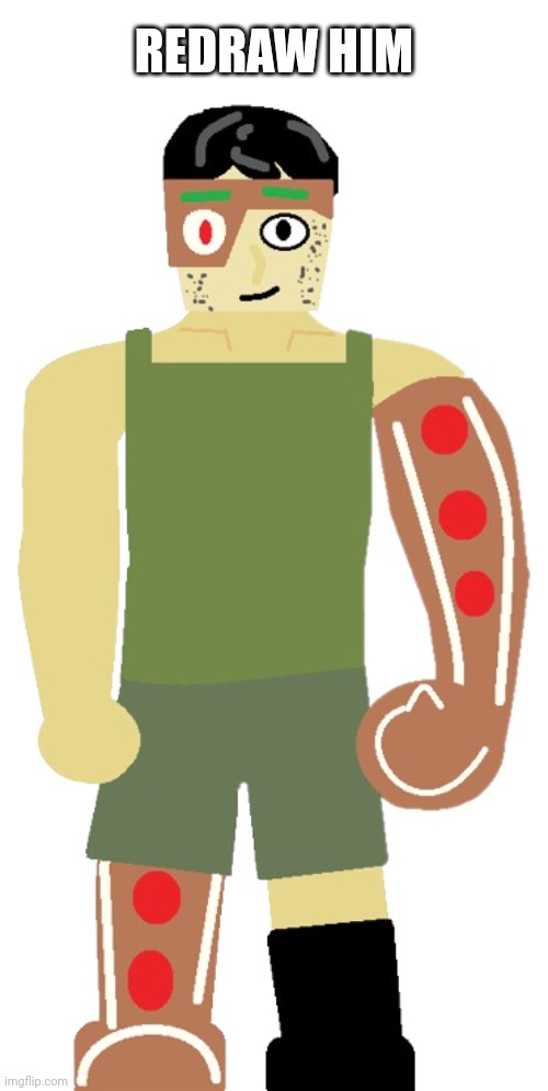 REDRAW HIM | image tagged in gingerbread man transparent | made w/ Imgflip meme maker