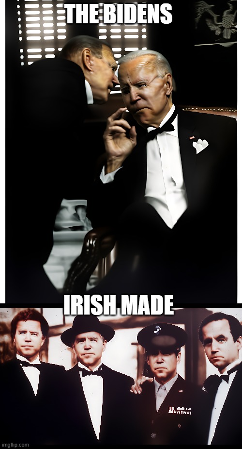 The Bidens | THE BIDENS; IRISH MADE | image tagged in spoof,meme parody | made w/ Imgflip meme maker