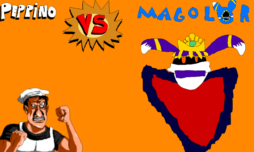 High Quality Peppino Vs. Magolor Blank Meme Template