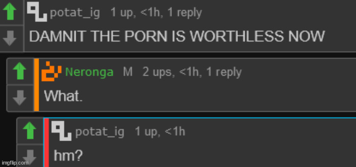 THR PORN IS WORTHLESS | made w/ Imgflip meme maker