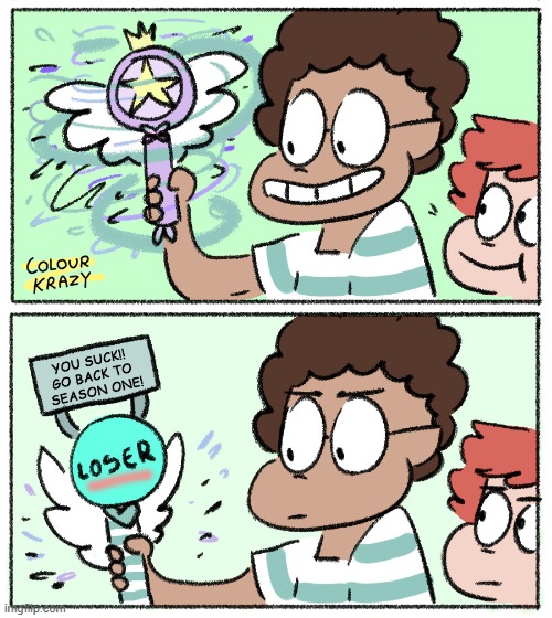 Oof size = SUPER LARGE | image tagged in comics/cartoons,star vs the forces of evil | made w/ Imgflip meme maker