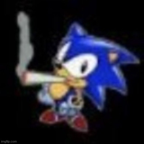 sonic smoking dat pack 100 | made w/ Imgflip meme maker