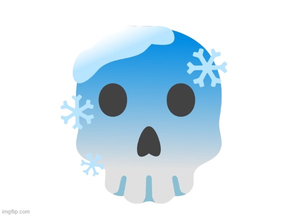 Frost+skull emoji by  imgflipthing3butdead | image tagged in frost skull emoji by imgflipthing3butdead | made w/ Imgflip meme maker