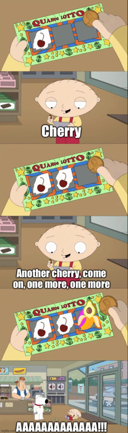 AW HELMG GNAWR | image tagged in stewie scratch card | made w/ Imgflip meme maker