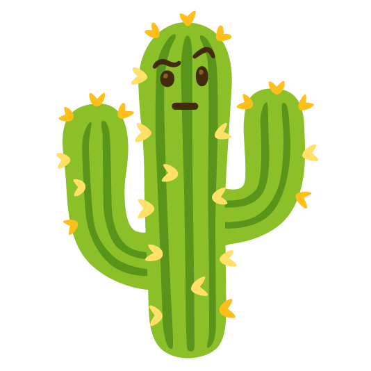 suspicious cactus Blank Meme Template