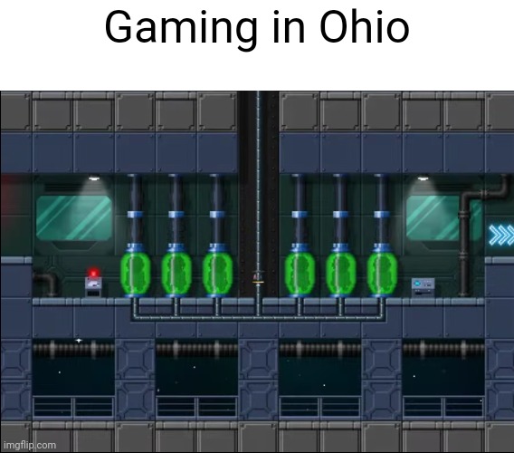 Le gaming meme | Gaming in Ohio | image tagged in pixel | made w/ Imgflip meme maker