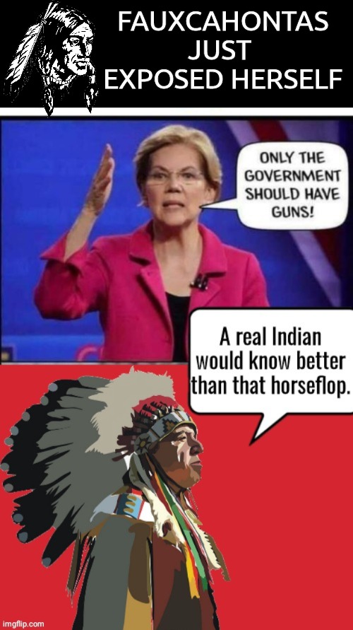 Fauxcahontas exposed herself | FAUXCAHONTAS JUST 
EXPOSED HERSELF | image tagged in black box,indian | made w/ Imgflip meme maker