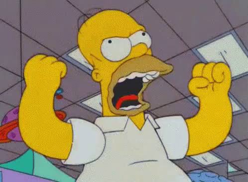 High Quality Homero gritando Blank Meme Template