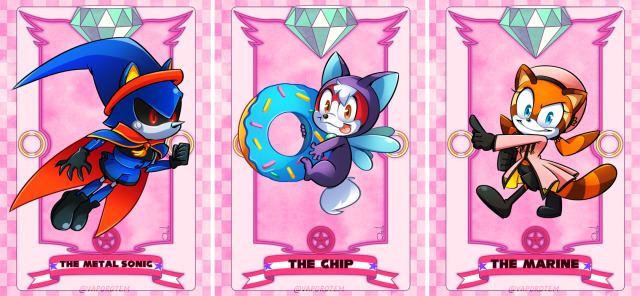 Metal Sonic Chip the Light Gaia with Donut Marine the Raccoon Blank Meme Template